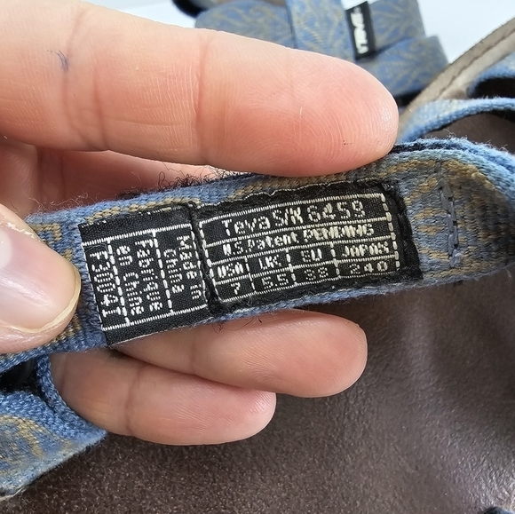 Teva | Dorado blue tan strappy Gorpcore outdoor sandals | WMS 7 - Picture 11 of 12